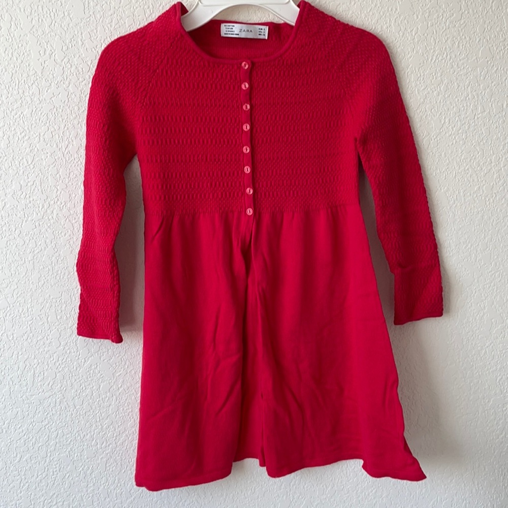 Zara Women’s Small Soft Red Knit Cardigan